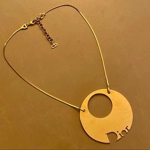 Vintage European Christian Dior gold necklace
